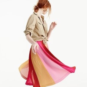 J. Crew Multicolor A-Line Skirt - Sz 6